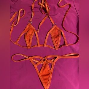 🔥🧡Super Sexy Thong Bikini with Cut Outs 🧡